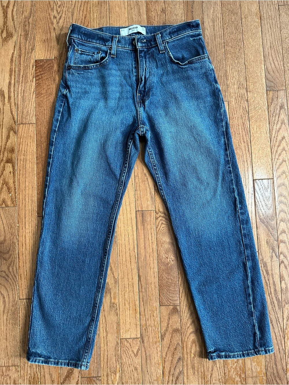 Hollister Medium Blue Loose Fit Men's Jeans